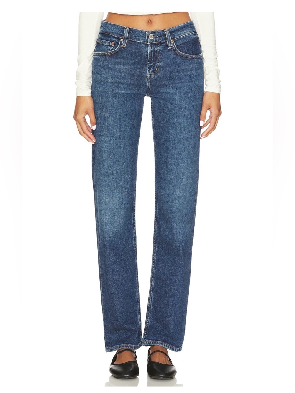AGOLDE Lyle Low Rise Slim Straight Leg Jeans Size 25